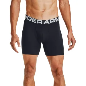 Under Armour UA Charged Cotton 6in Boxers 3 Piece Black