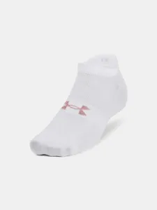 Under Armour UA Essential No Show Set of 3 pairs of socks White #40482