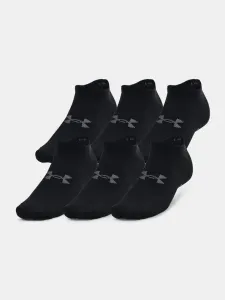 Under Armour UA Essential No Show Socks 6 pairs Black