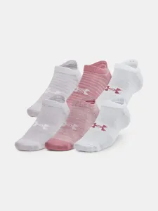 Under Armour UA Essential No Show Socks 6 pairs Pink #1313331