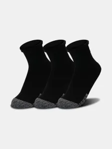 Under Armour UA Heatgear Quarter Set of 3 pairs of socks Black #40287