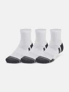 Under Armour UA Performance Tech Qtr Set of 3 pairs of socks White