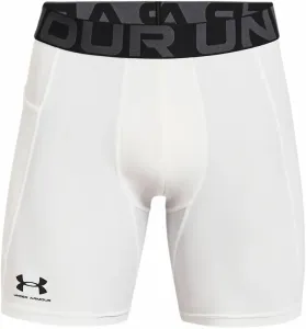 Under Armour Men's HeatGear Armour Compression Shorts White/Black L Running underwear