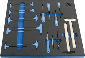 Unior Set of Tools in Tray 1 for 2600D Tool Set