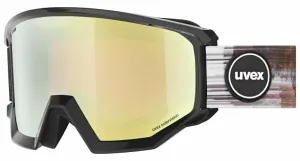 UVEX Athletic CV Ski Black Shiny Mirror Gold/CV Orange Ski Goggles