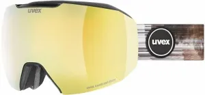 UVEX Epic Attract Black Mat Mirror Gold/Contrastview Orange Lasergold Lite Ski Goggles