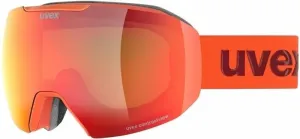 UVEX Epic Attract Fierce Red Mat Mirror Red/Contrastview Green Lasergold Lite Ski Goggles