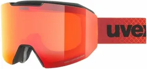 UVEX Evidnt Attract Black Mat Mirror Sapphire/Contrastview Orange Lasergold Lite Ski Goggles