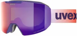 UVEX Evidnt Attract Purple Bash Mat Mirror Ruby/Contrastview Green Lasergold Lite Ski Goggles