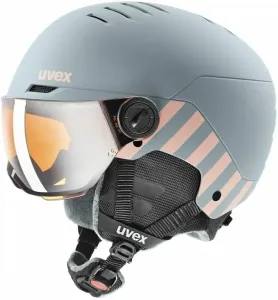 UVEX Rocket Junior Visor Rhino/Blush Mat 51-55 cm Ski Helmet