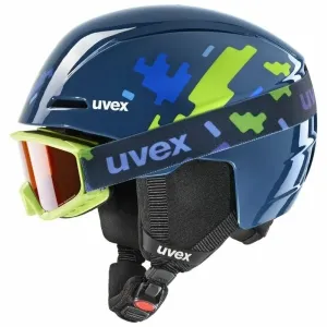 UVEX Viti Set Junior Blue Puzzle 46-50 cm Ski Helmet