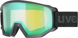 UVEX Athletic FM Black Mat/Mirror Green Ski Goggles