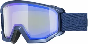 UVEX Athletic FM Navy Mat/Mirror Blue Ski Goggles