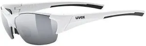 UVEX Blaze III White/Black/Blue Mirrored/Mirrored Orange/Clear Cycling Glasses
