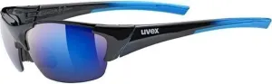UVEX Blaze lll Black Blue/Mirror Blue Cycling Glasses