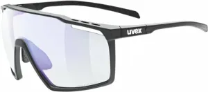 UVEX MTN Perform V Black Matt/Variomatic Litemirror Blue Cycling Glasses