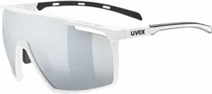 UVEX MTN Perform White Matt/Mirror Silver Cycling Glasses