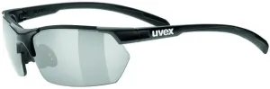 UVEX Sportstyle 114 Black Mat/Litemirror Orange/Litemirror Silver/Clear Cycling Glasses