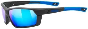UVEX Sportstyle 225 Black/Blue Mat/Mirror Blue Cycling Glasses