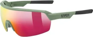 UVEX Sportstyle 227 Olive Mat/Mirror Red Cycling Glasses