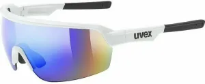 UVEX Sportstyle 227 White Mat/Mirror Blue Cycling Glasses