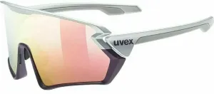 UVEX Sportstyle 231 Silver Plum Mat/Mirror Red Cycling Glasses