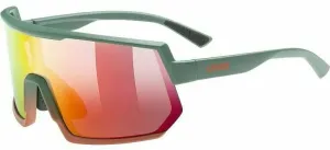 UVEX Sportstyle 235 Moss Grapefruit Mat/Red Mirrored Cycling Glasses