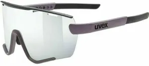 UVEX Sportstyle 236 S Set Plum Black Mat/Smoke Mirrored Cycling Glasses