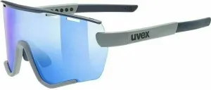 UVEX Sportstyle 236 Set Rhino Deep Space Mat/Blue Mirrored Cycling Glasses