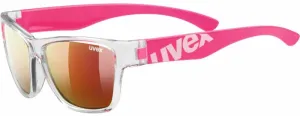 UVEX Sportstyle 508 Clear Pink/Mirror Red Lifestyle Glasses