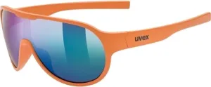UVEX Sportstyle 512 Orange Mat/Green Mirrored Cycling Glasses