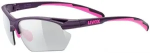 UVEX Sportstyle 802 V Small Purple/Pink/Smoke Cycling Glasses