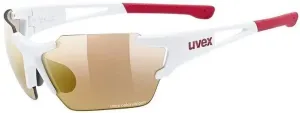 UVEX Sportstyle 803 Race CV V Small White Mat/Red Cycling Glasses