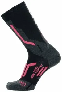 UYN Lady Ski Cross Country 2In Socks Black/Pink 37-38 Ski Socks