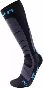 UYN Men's Ski Touring Black/Azure 42/44 Ski Socks