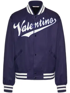 VALENTINO - Embroidered Logo Bomber Jacket