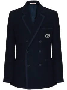 VALENTINO - Vlogo Wool Double-breasted Jacket #1770914