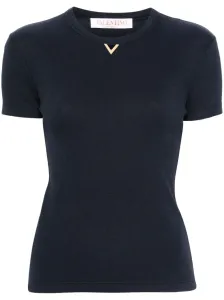 VALENTINO - Vlogo Ribbed Cotton T-shirt
