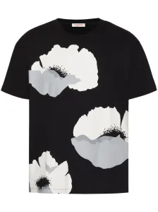 VALENTINO - Flower Portrait Cotton T-shirt #1802626