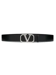 VALENTINO GARAVANI - Leather Belt With Logo Buckle #1759687