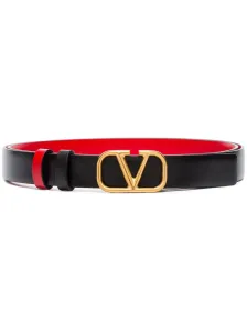 VALENTINO GARAVANI - Vlogo Signature Leather Reversible Belt #1786060
