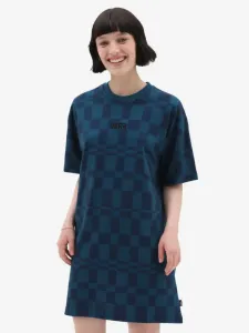 Vans Center Vee Print Dresses Blue #1363391