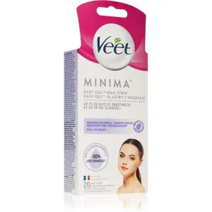 Veet Minima Hypoallergenic depilatory wax strips for the face 20 pc
