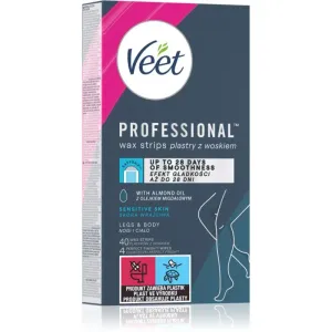Veet Professional Sensitive Skin depilatory wax strips for sensitive skin 40 pc