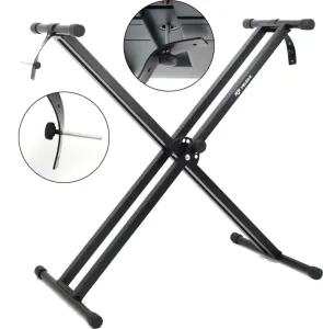 Veles-X Security Double X Keyboard Stand Black