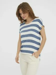 Vero Moda Wide Stripe T-shirt White