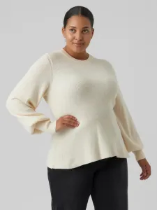 Vero Moda Curve Holly Sweater White