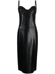VERSACE - Latex Bustier Midi Dress