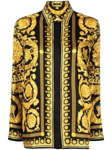 VERSACE - Baroque Print Silk Shirt