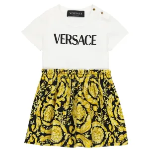 Versace Baby Girls Barocco Dress Gold 24M